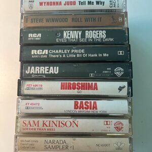 11 RARE Vintage 1970s 1980s 1990s Cassette Tapes Resellers Music Bundle Lot